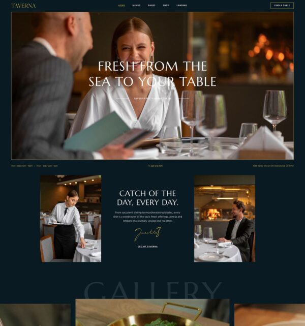 Taverna – Elegant Restaurant WordPress Theme